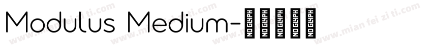 Modulus Medium字体转换